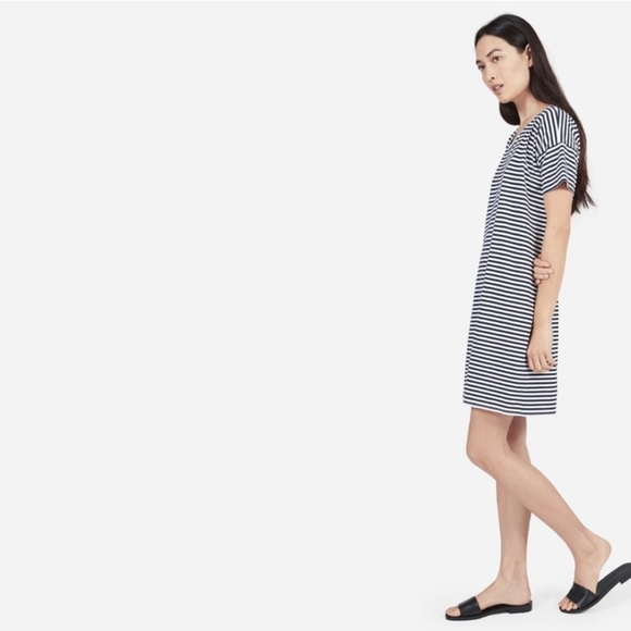 EVERLANE Striped Relaxed Tee Dress - Picture 6 of 8